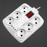 محافظ برق 4 پریز با محافظ ولتاژ و نشانگر LED