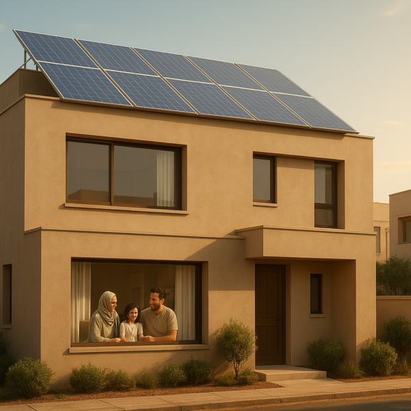 خرید پنل خورشیدی خانگی و نصب سیستم برق خورشیدی روی پشت‌بام خانه برای کاهش هزینه برق و استفاده از انرژی پاک