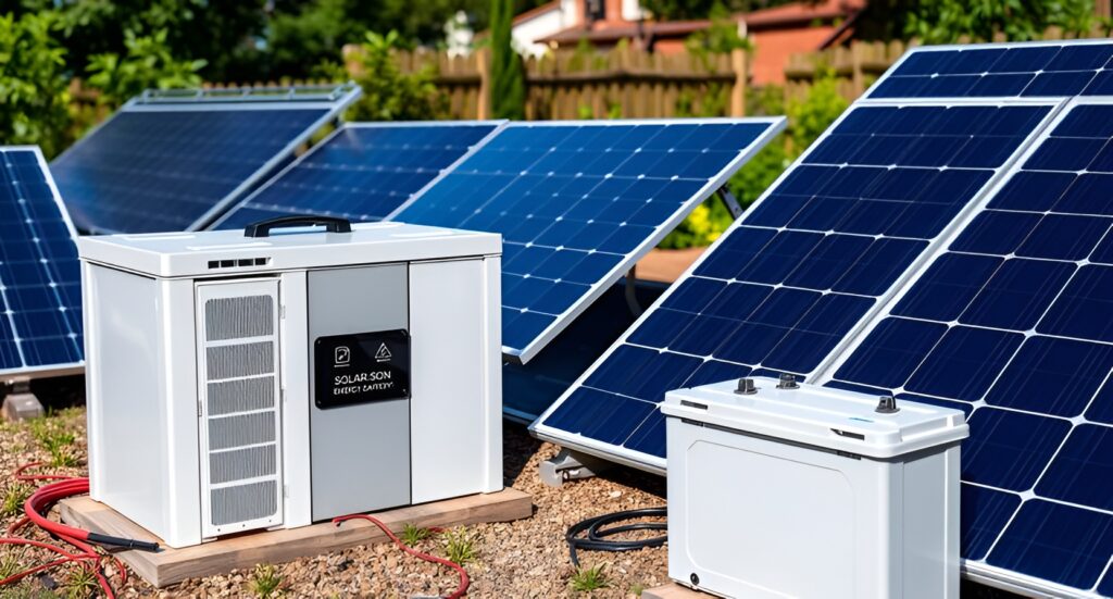 باتری خورشیدی و نقش آن در ذخیره انرژی سیستم خورشیدی باغ