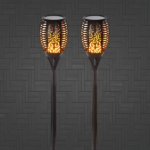 لامپ شعله‌ای خورشیدی دفنی با رقص نور شعله طبیعی