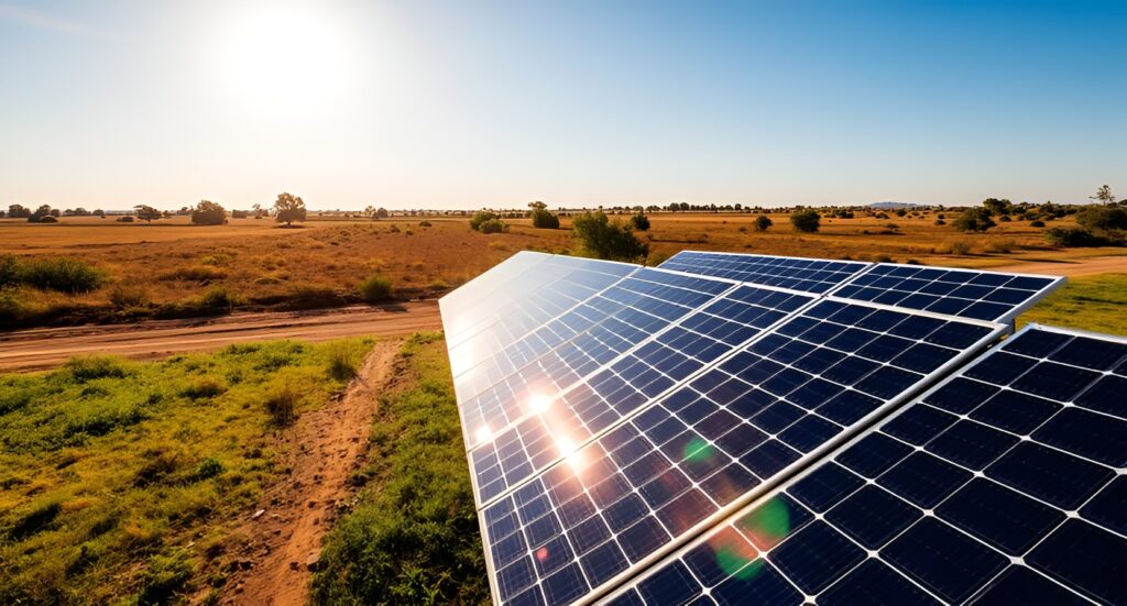 تأثیر موقعیت جغرافیایی و میزان تابش نور خورشید بر عملکرد پنل خورشیدی در باغ